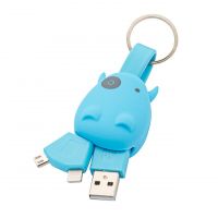 USB nabíjecí redukce - klíčenka na Micro USB a Lightning IOS(Apple)
