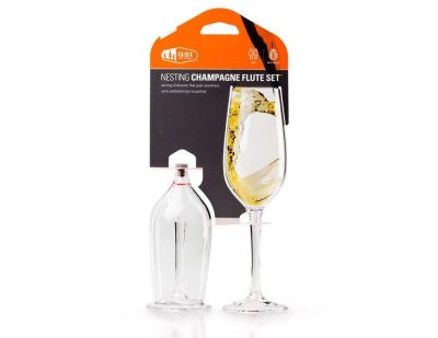 Nesting Champagne Flute Set