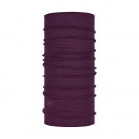 Merino wool Buff Lightweight- Purplish multi stripes