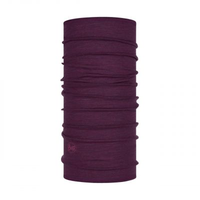 Merino wool Buff Lightweight- Purplish multi stripes