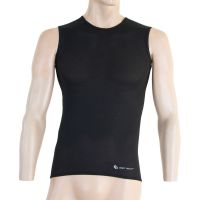 Coolmax Air pánske tričko bez rukávov - čierna