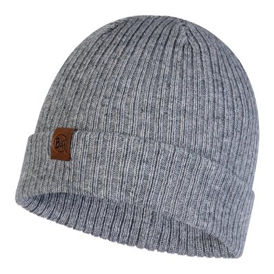 Knitted Hat Buff Kort- Light grey