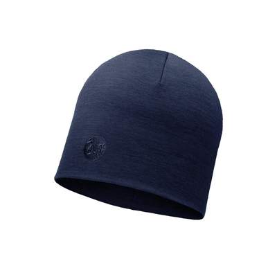 Merino wool Buff hat Heavyweight regular - Solid denim