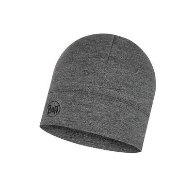 Merino wool Buff hat Midweight - Light grey melange