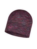 Merino wool Buff hat Lightweight- Shale grey multi stripes
