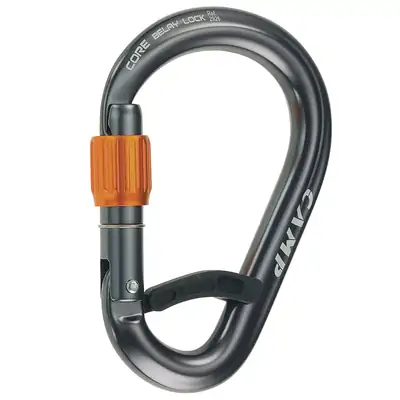 HMS Karabina Core Belay Lock; gun metal
