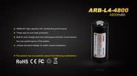 26650 4800 mAh (Li-Ion)