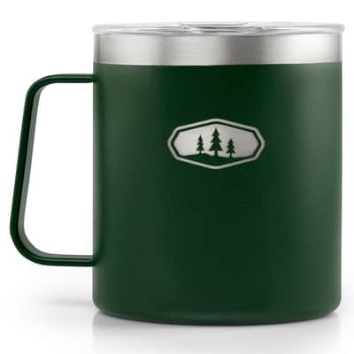 Glacier Stainless Camp Cup; 444ml dark green