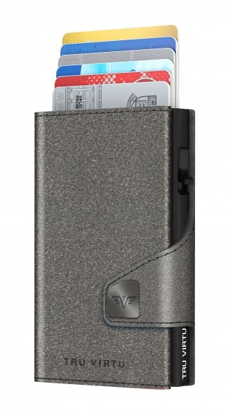Peňaženka Tru Virtu Wallet Click & Slide PET - Plsť Grey