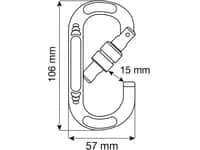 Oval Compact Lock