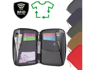 RFiD Mini Travel Wallet Recycled