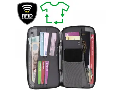 Cestovn pzdro RFiD Travel Wallet Recycled