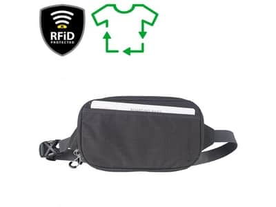 RFiD Travel Belt Pouch Recycled