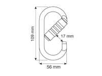 Steel Oval Pro 3Lock