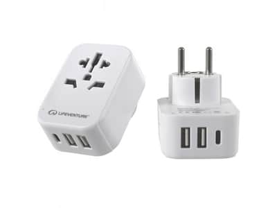 World to Europe Travel Adaptor with USB (& USB C)