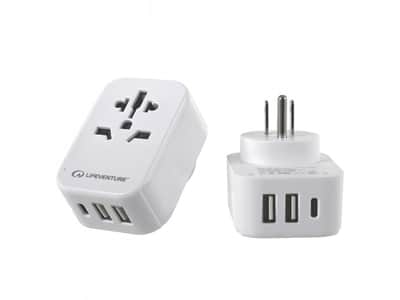 World to US Travel Adaptor with USB (& USB C)