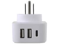 World to US Travel Adaptor with USB (& USB C)