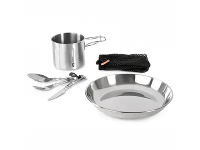 Sada ndob Glacier Stainless 1 Person Set