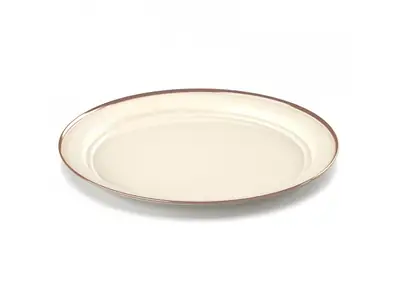 Smaltovan tal Mesa Plate Cream