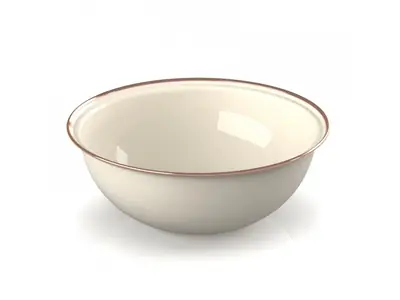 Smaltovan miska Mesa Bowl Cream