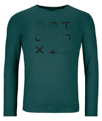 185 Merino Brand Outline Long Sleeve