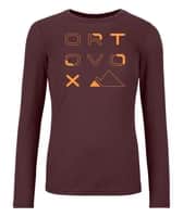185 Merino Brand Outline Long Sleeve Women's