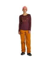 185 Merino Brand Outline Long Sleeve Women's