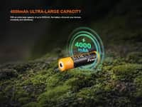 Akumultor 18650 - 4000 mAh USB