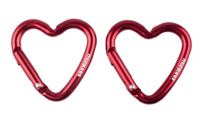 Mini karabina srdce 2 ks - red