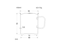 Titanium Mug Sun - 450 ml