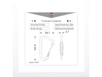 Titanium Carabiner Classic - 60 mm