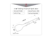 Titanium Folding Spork