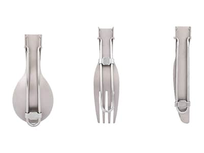 Titanium Folding Cutlery Set